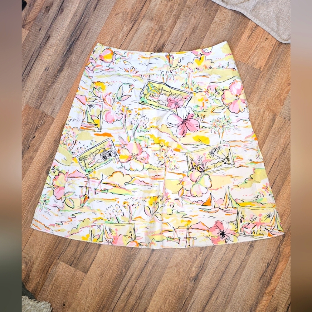 Express Hawaiian Print Skirt Size 8
